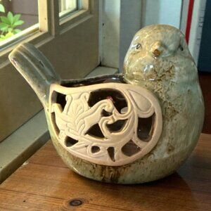 Vintage Ceramic Green Bird